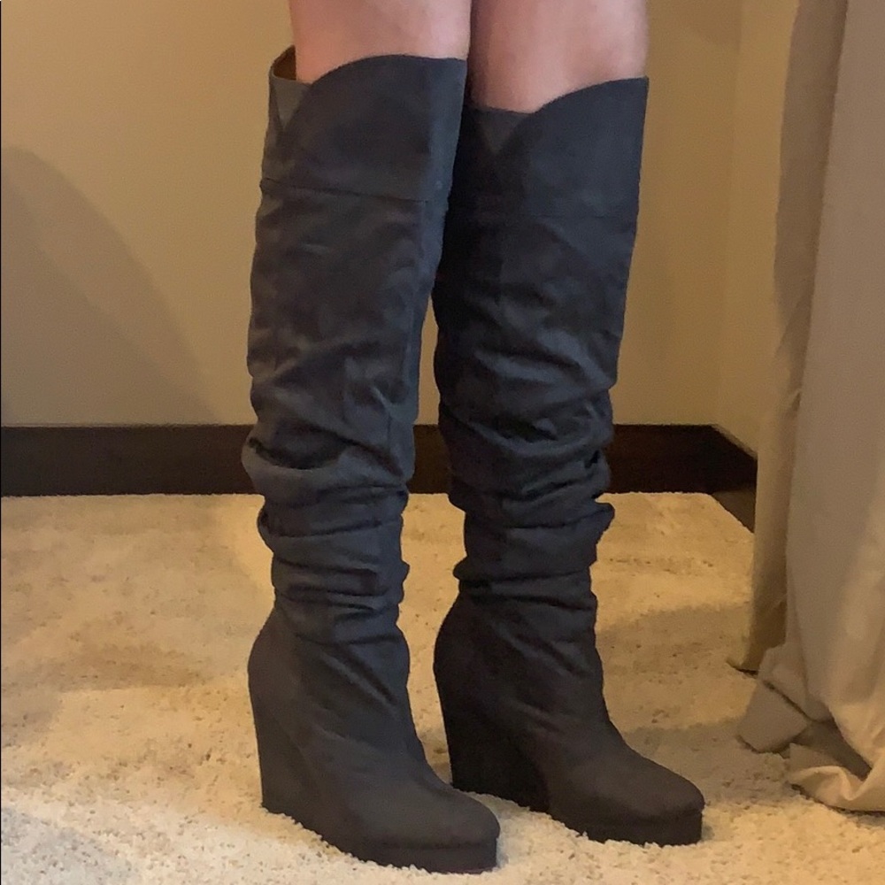 Gray Boots, worn once.